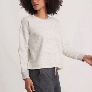 Marine Layer Shiloh Crop Sweatshirt Ash News Small
